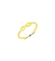 Gümüş altın yaldızlı sonsuzluk modeli ayarlamalı yüzük SGTL12171GOLD (Rose)