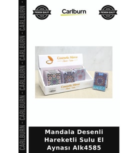 Özel Üretim Aksesuar Mandala Desenli Hareketli Sulu El Aynası Alk4585