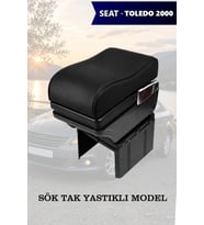 seat toledo 2000 kol dayama Yastıklı Siyah geniş model Lüks Deri