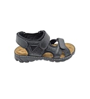 Sayar - 051  Erkek Hakiki Deri Ortopedik Sandalet - KUM - 45