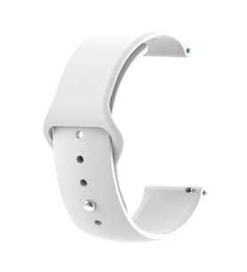 Microsonic Samsung Galaxy Watch 4 44mm Silicone Sport Band Beyaz