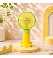 Renkli Mini El Fanı USB Şarjlı Taşınabilir Sessiz Masaüstü Fan Yazlık Serinletici