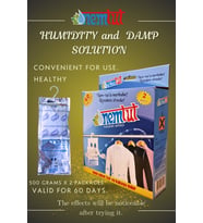 Dehumidifier Moisture Absorber Odor Remover Mold And Corrosion Preventive 1 Box 2 Packages 1 Kg
