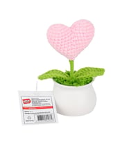 NessiWorld FL-7 12Lİ Kroşe Örgü Saksıda Kalp