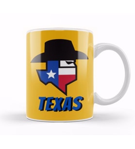 Texas gift Kupa Bardak Porselen