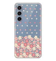 Samsung Galaxy S23 FE Uyumlu Çiçek Desenli Şeffaf Telefon Kılıfı