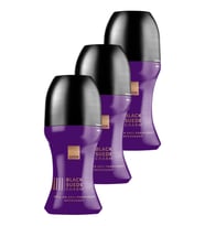 Black Suede Charm Erkek Antiperspirant Roll-On Deodorant 50 Ml. Üçlü Paket