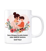 ANNE İsimli Kupa Anneme Sarılırım