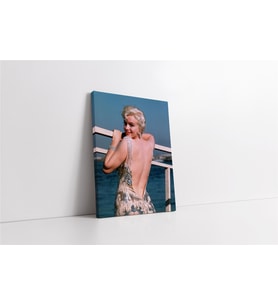 Marliyn Monroe Sırt Dekolteli Kanvas Tablo