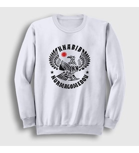 Presmono Unisex Beyaz Eagle V3 Ufc Khabib Nurmagomedov Sweatshirt 314389tt (Beyaz)