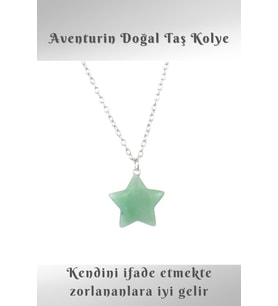 Yıldız Pembe Kuvars Doğal Taş Kolye (insanı Negatif Enerjiden Kurtarır. ) ( Aa Kalite )