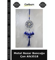 Özel Üretim Dekoratif Hediyelik Aksesuar Ev Süs Kapı Süsü Geleneksel Metal Nazar Boncuğu Çan Alk3518