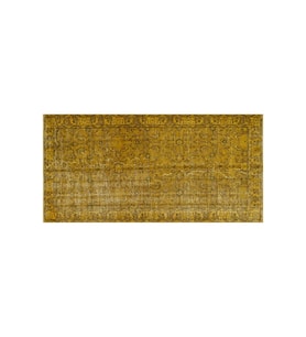 Vintage Eşsiz Eskitme Halı  111x217 cm 9012