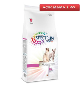 Spectrum Fussy 34 İştah Açıcı Balıklı Kedi Maması 1 Kg AÇIK