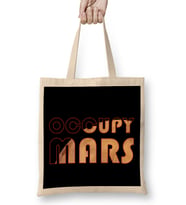Mars Occupy Mars Text With Planet Bez Çanta Uzun Saplı