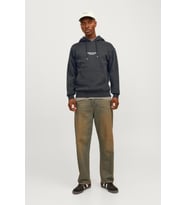Jack & Jones Erkek Kapüşonlu Sweatshirt - Vesterbro (Antrasit)