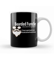 Funny Bearded Funcle Definition Fun Uncle Kupa Bardak Porselen