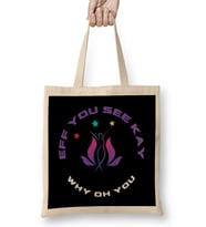 Eff You See Kay Why Oh You YOGA LOVER Bez Çanta Uzun Saplı