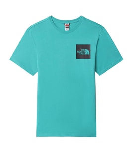 The North Face Erkek  S/S FINE Tişört - EU NF00CEQ5ZCV1 (Yeşil)