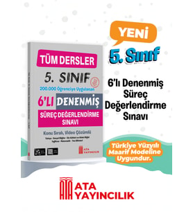 5. Sınıf Tüm Dersler Denenmiş 6'lı Süreç Değerlendirme Sınavı