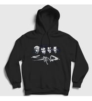Presmono Unisex Siyah Band Staind Kapüşonlu Sweatshirt 429571tt