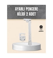 Kolay Montajlı Pencere Açılma Sınırlayıcı 2’li Set