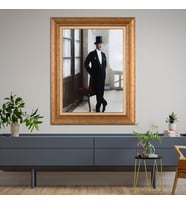 Altın Paspartulu Atatürk  Çerçeveli Tablo C143 (Gold)