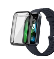 Microsonic Huawei Band 8 Kılıf 360 Full Round Soft Silicone Siyah (Siyah)