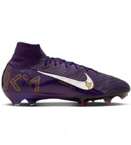 Nike Zoom Mercurial Superfly 10 Elite Kylian Mbappe FG Mens Football Shoes Profesyonel Erkek Çim Saha kramponu Mor
