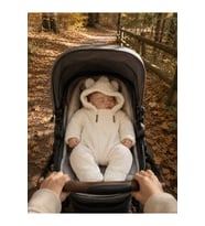 Welsoft Peluş Bebek Tulumu – Kapüşonlu Kulak Detaylı Kışlık Bebek Tulumu