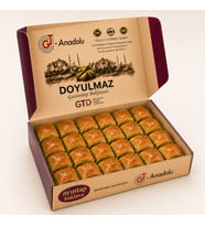 Coğrafi İşaretli Orijinal Gaziantep Fıstıklı Baklava - Sadeyağlı Ve Doğal Pancar Şekerli - 500 Gr