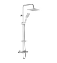 ECA Termostatik Teleskobik Kolonlu Banyo Duş Bataryası 102102490  Isı Ayarlı Tep (Krom)
