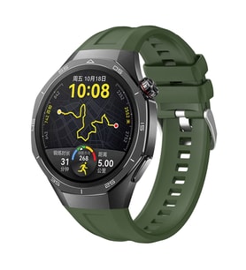 Huawei Watch GT 6/5 Pro 46mm Kordon Spor Silikon Band Lansman 1e1 Uyumlu 130 (Yeşil)