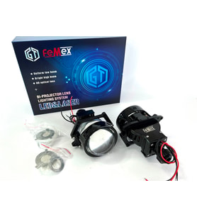 Femex Vidalı Bi-Led Far İçi Led Mercek 3 inc Vidalı Somunlu Kısa Uzun Birlikte