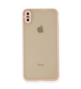 Apple İphone Xs Max Kılıf Montreal Silikon Kapak - Pembe