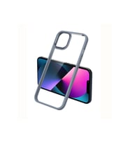 Apple iPhone 11 Uyumlu Kılıf Zore Krom Kapak (Koyu Lila)