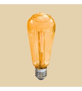 LEDX ST-64 Rustik Star Desenli Ampül (Amber)