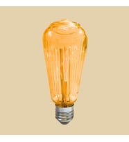 LEDX ST-64 Rustik Star Desenli Ampül (Amber)