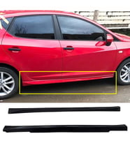 Seat İbiza Mk4 Aero Yan Marşpiyel Seti Plastik 2 Adet Mat Siyah 2008-2017 karlık+ek+bodykit