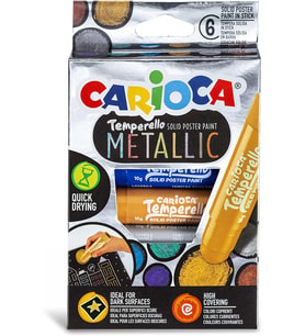 Carioca Temperello Stick Poster Boyama Kalemi Metalik 6'Li