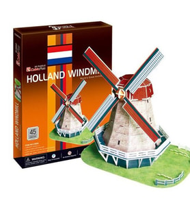 Cubic Fun Puzzle Holland Windmill (3 Boyutlu) 45 Parça