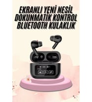 Kulak İçi Bluetooth Kulaklık Ekranlı Müzik Dinleme Çağrı Cevaplama Siyah (Çok Renkli)