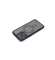 İphone 14 Pro Kılıf Joke Simli Magneticsafe Kılıf - Lacivert