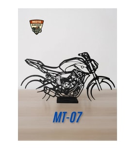 Yamaha MT-07 Masa Dekoru – Motor Tutkunlarına Özel Motosiklet Silüeti