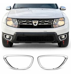 Dacia Duster 2010-2018 Arası Krom Sis Farı Çerçevesi 2 Parça