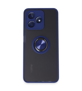 Realme C53 Kılıf Montreal Yüzüklü Silikon Kapak - Lacivert