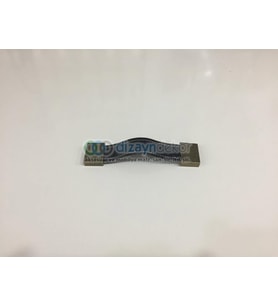 96 Mm. Deri Kulp Antik Siyah
