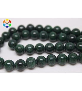 Malakit Taşı Royal Quality YARIM Dizi 7-8mm (18cm uzunluğundadır)
