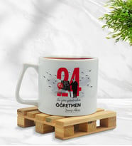 BK Gift Kişiye Özel Öğretmenler Günü Middle Beyaz Kupa Bardak- 4, Öğretmene Hediye, Öğretmenler Günü