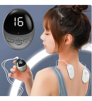 Pulse Meter Mini EMS Cihazı Servikal Omurga Masajı Darbeli Omuz ve Boyun Masaj Cihazı USB Şarjlı Pedli